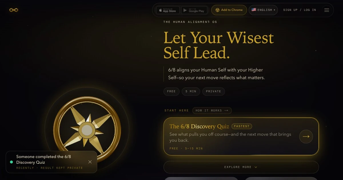 6/8: the human alignment OS. Let your wisest self lead.